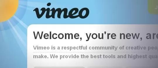 vimeo網頁畫面